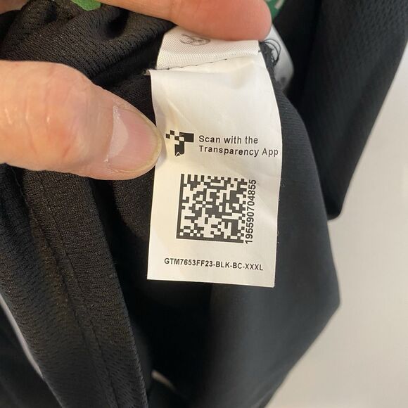 Boston Celtics Men 3XL Black Button Up Jersey Shirt Ultra Game NBA Official - Picture 10 of 13